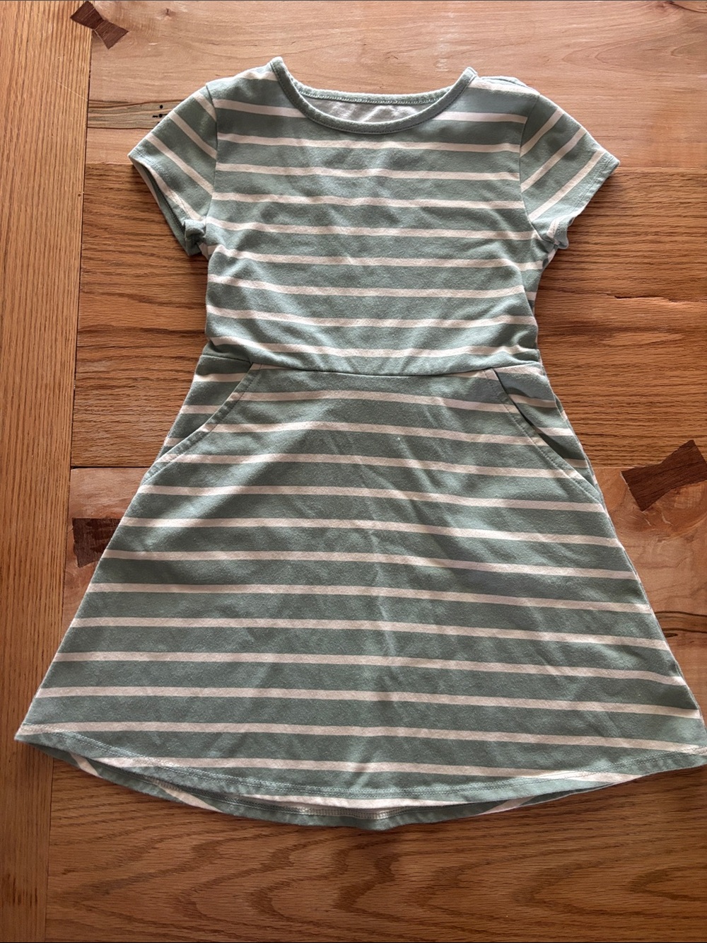 Striped Short-Sleeve Dress